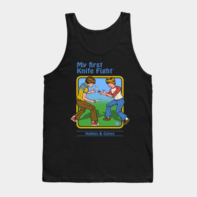 My First Knife Fight Tank Top by Steven Rhodes